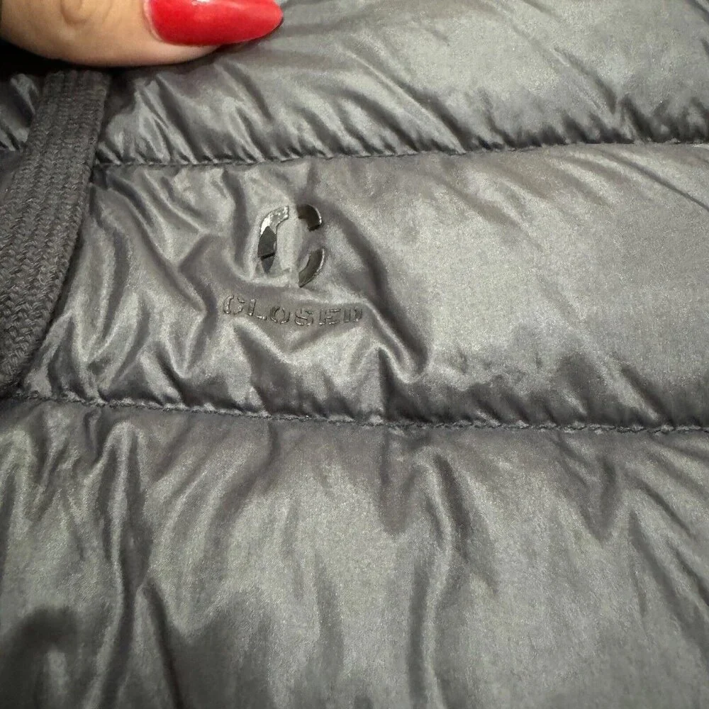 Women’s CLOSED Italian Designer Jacket Black Small S‎ Feather Blend